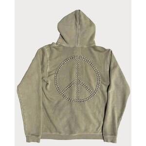 NEW MADEWORN women's flower power hoodie in fatigue